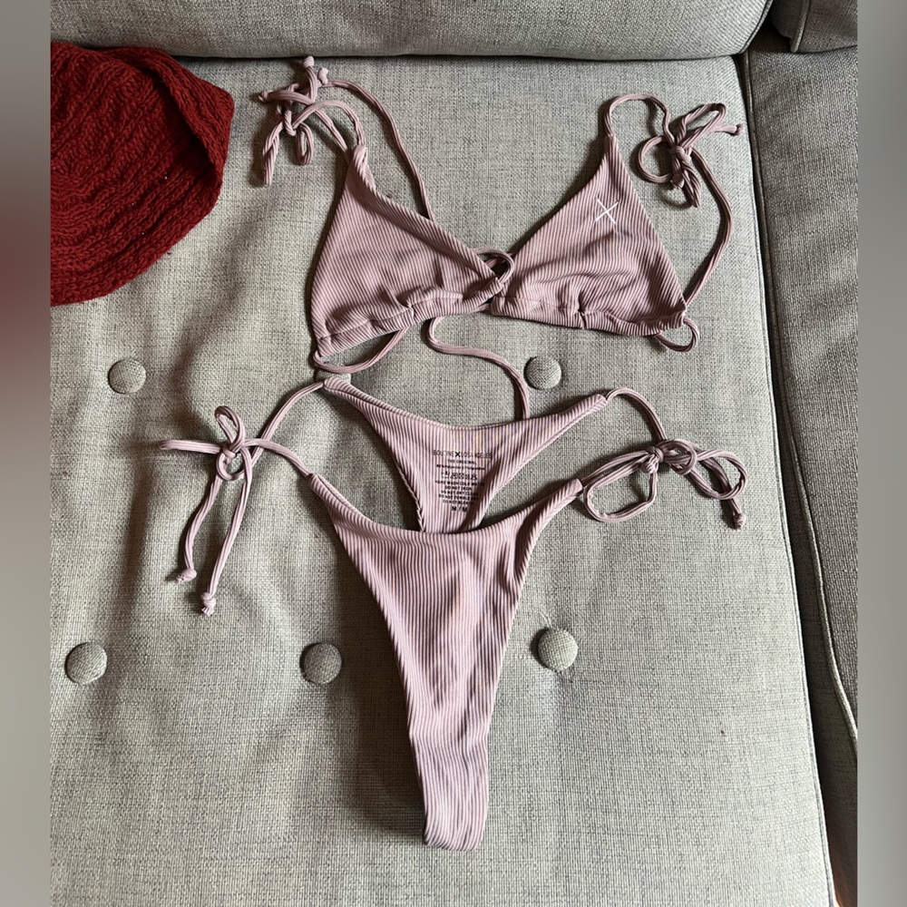 BOUTINE LA Wisteria Ribbed Bikini New! 🌴